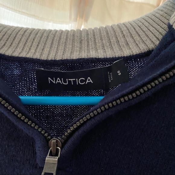 Nautica Men’s Navy Quarter-zip - Picture 4 of 5